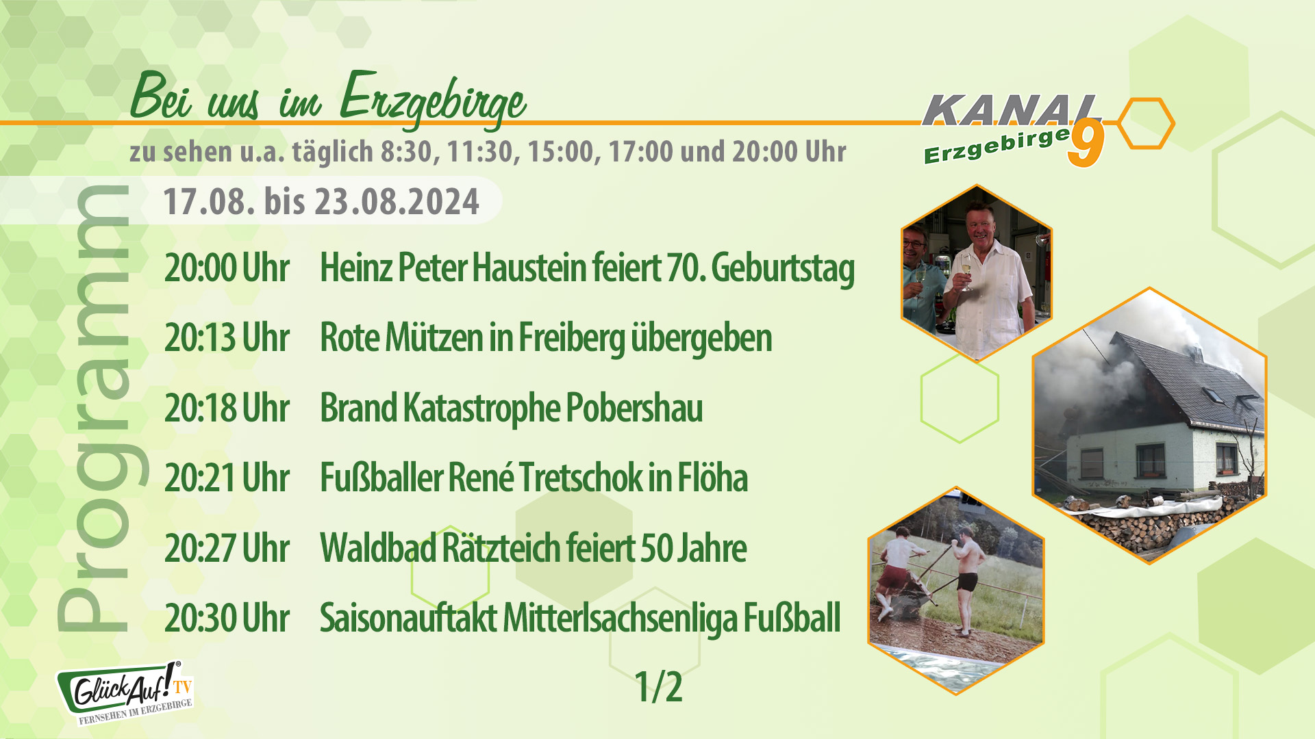 Bei uns im Erzgebirge für die Woche vom 17.08. bis 23.08.2024