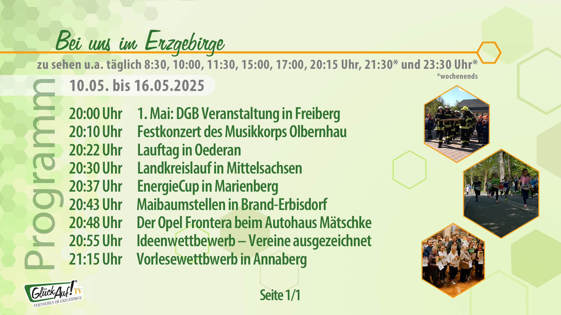 Bei uns im Erzgebirge für die Woche vom 10.05. bis 16.05.2025