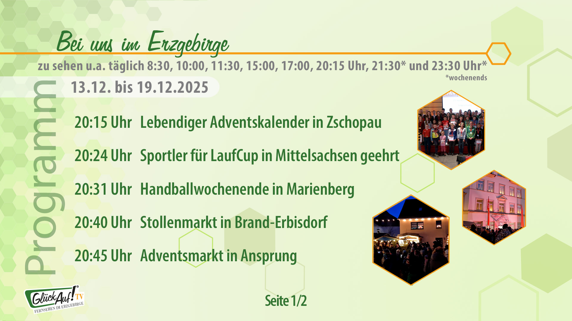 Bei uns im Erzgebirge für die Woche vom 13. bis 19.12.2025 Bei uns im Erzgebirge für die Woche vom 13. bis 19.12.2025