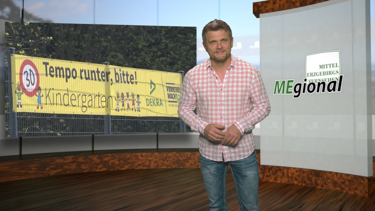 MEgional am 26. April 2019 mit neuen Spruchbändern der Verkehrswacht