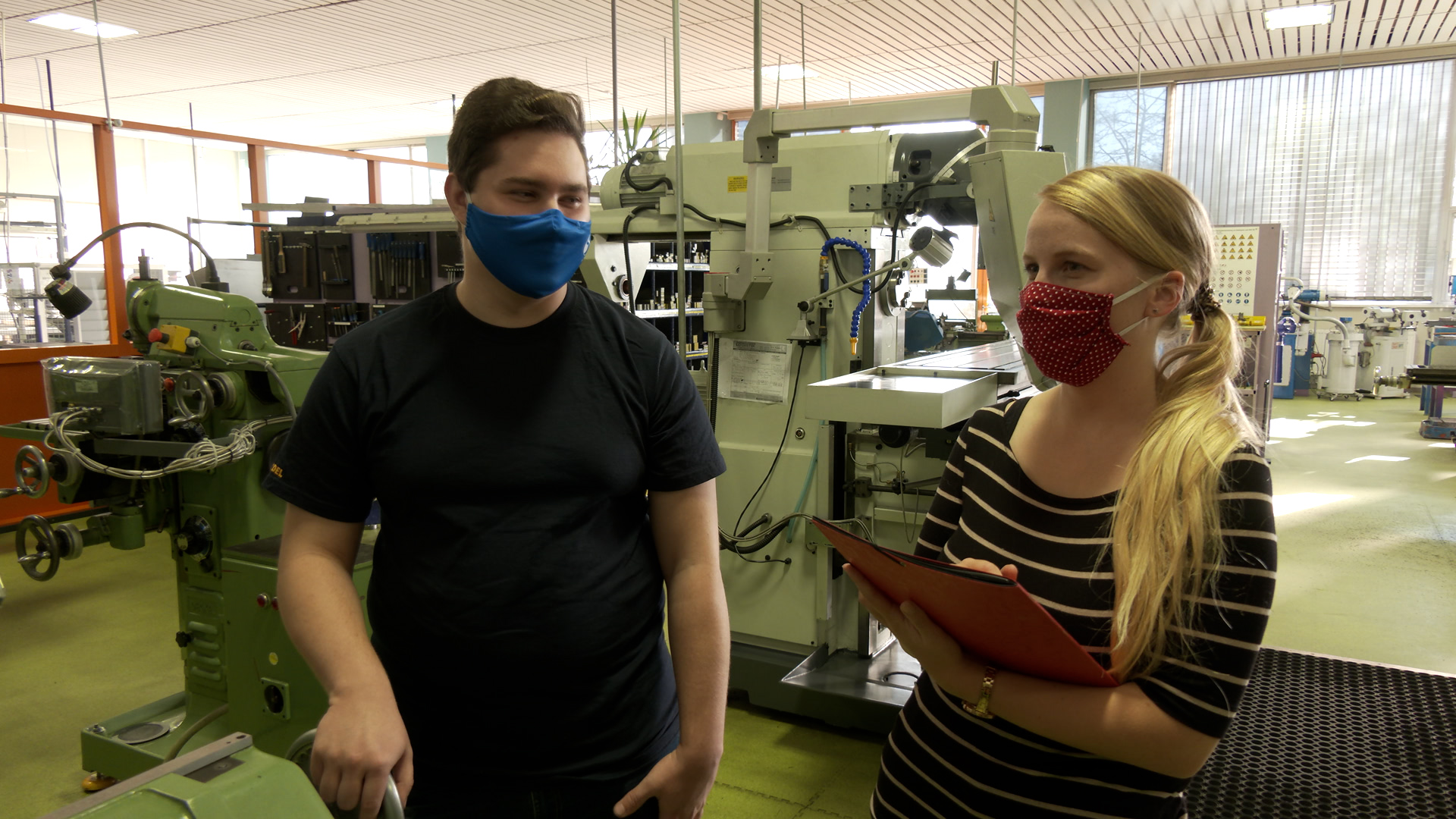 MEgional am 10. November 2020 mit den besten Azubis in Sachsen bei Scherdel Marienberg