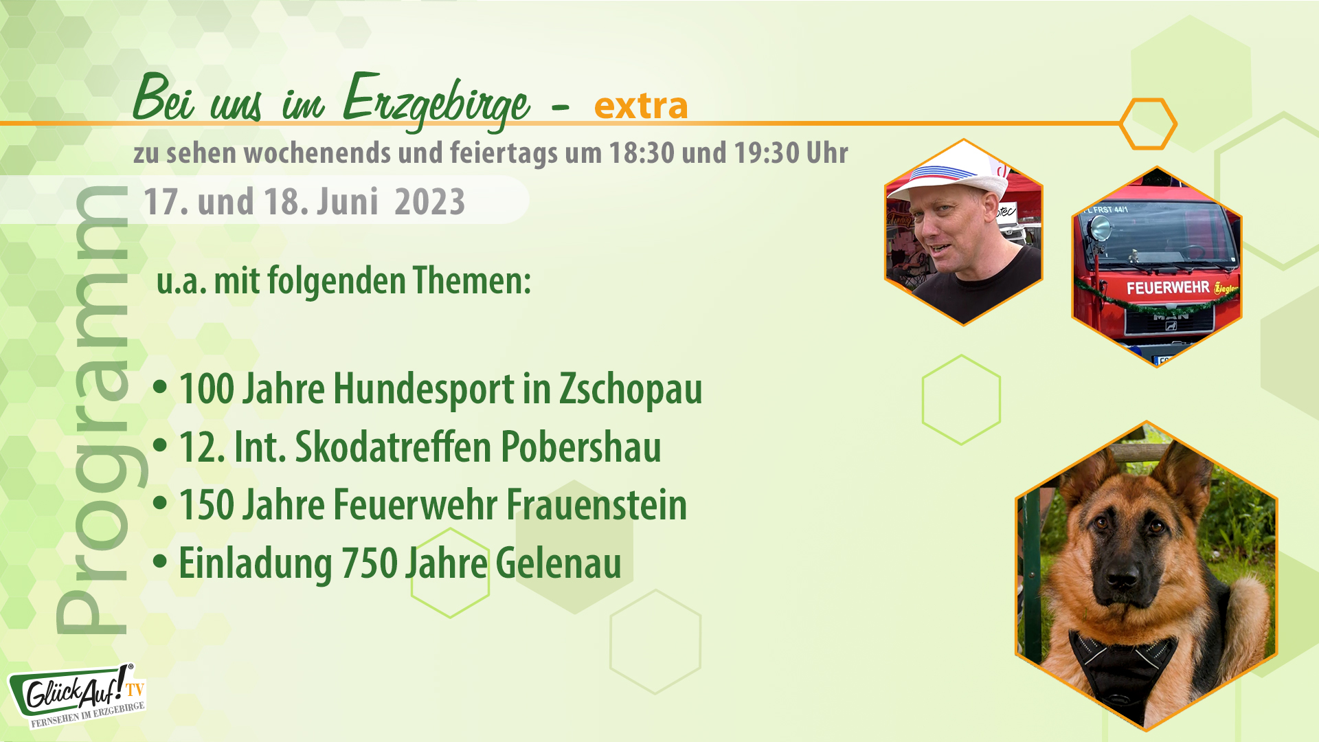 Bei uns im Erzgebirge - extra für das Wochenende der 24. Kalenderwoche 2023 Bei uns im Erzgebirge - extra für das Wochenende der 24. Kalenderwoche 2023