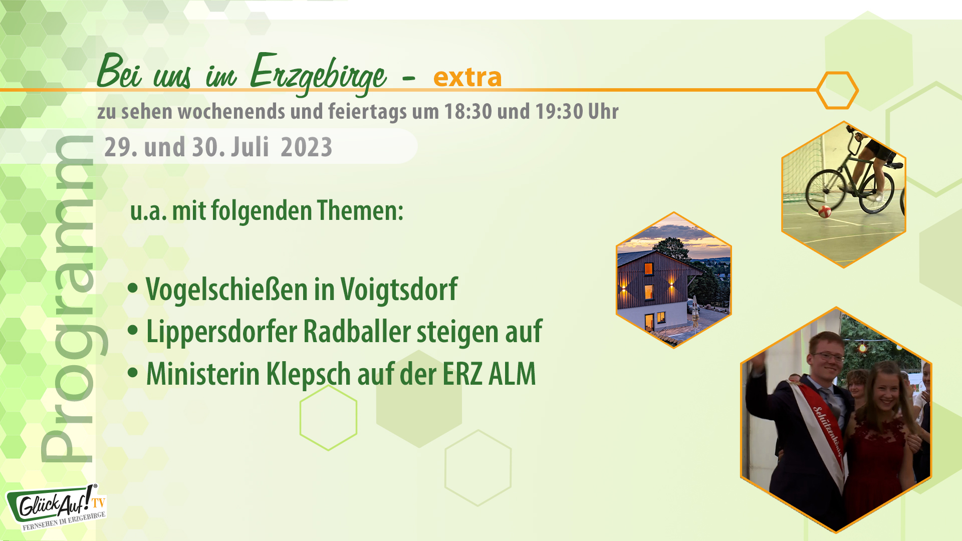 Bei uns im Erzgebirge - extra für das Wochenende der 30. Kalenderwoche 2023