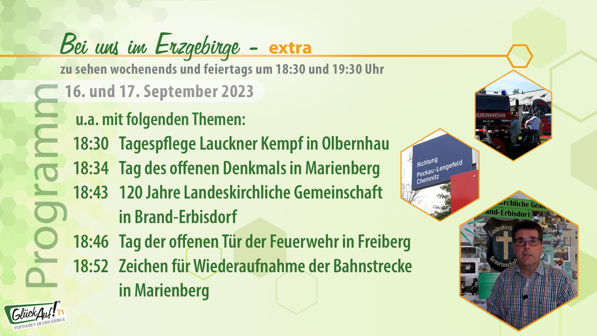 Bei uns im Erzgebirge - extra für das Wochenende der 37. Kalenderwoche 2023