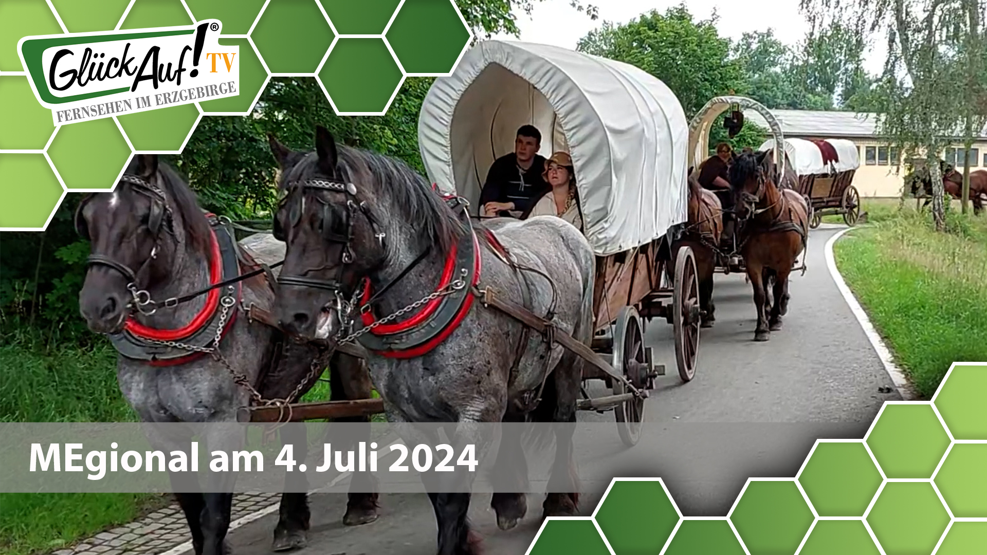 MEgional am 04. Juni 2024 mit dem Besiedlungszug in Schönerstadt 