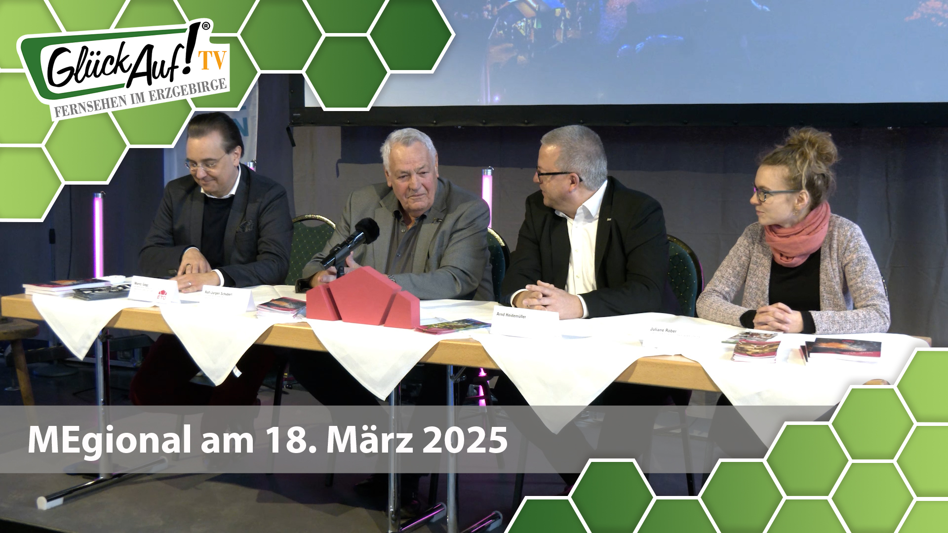 MEgional am 18. März 2025 mit dem Thema: "Großer Theaterball gastiert in Olbernhau"